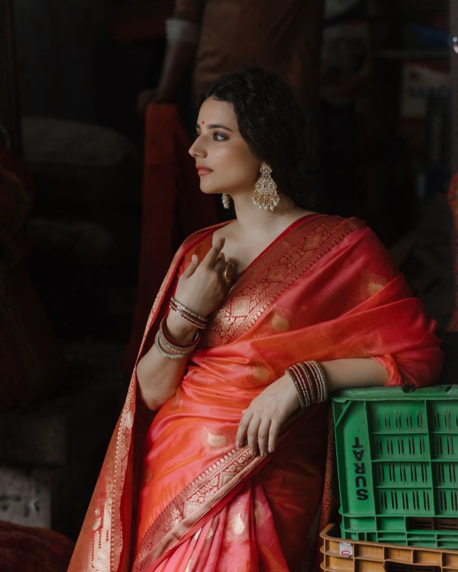 Rajshahi Soft Silk Saree - Printed