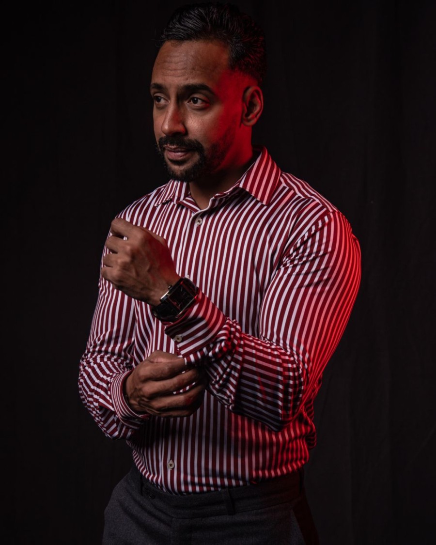 Men's Striped Formal Shirt