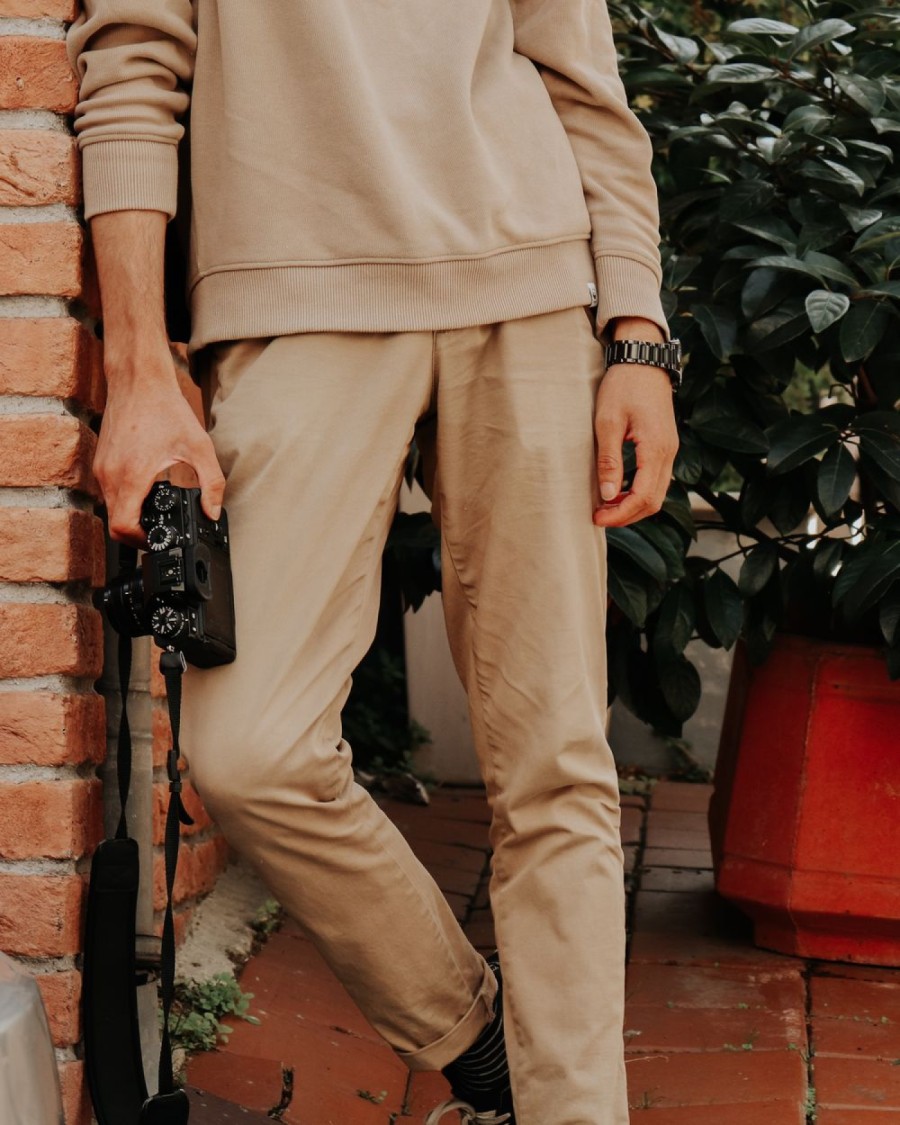 Gabardine Chino Pant - Brown
