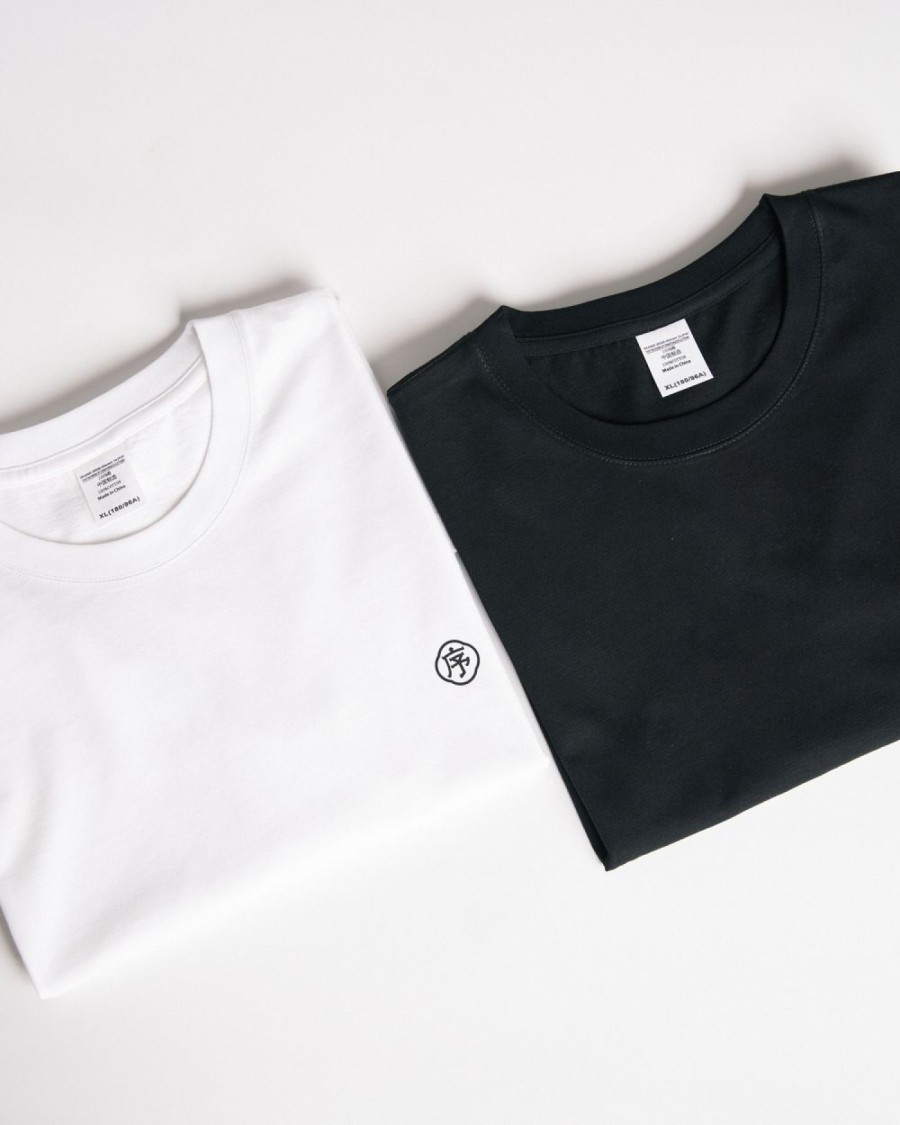 Basic T-Shirt Combo (Black + White) - 2 Pcs